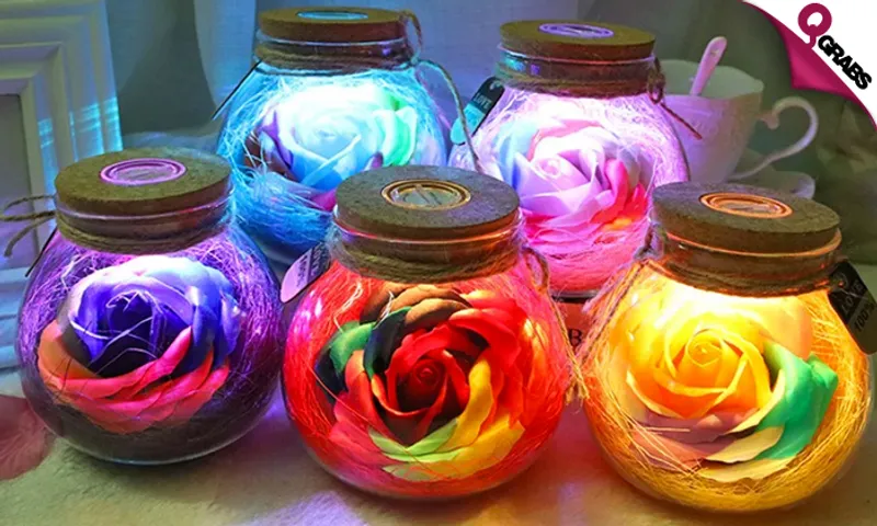 LED-Lit Rose-Themed Decor Items!
